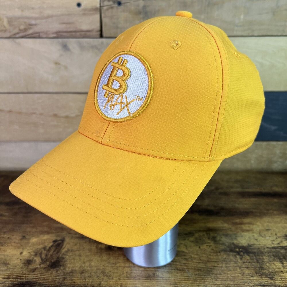Bmax10 Bitcoin Yellow Cryptocurrency Snapback Hat Baseball Cap